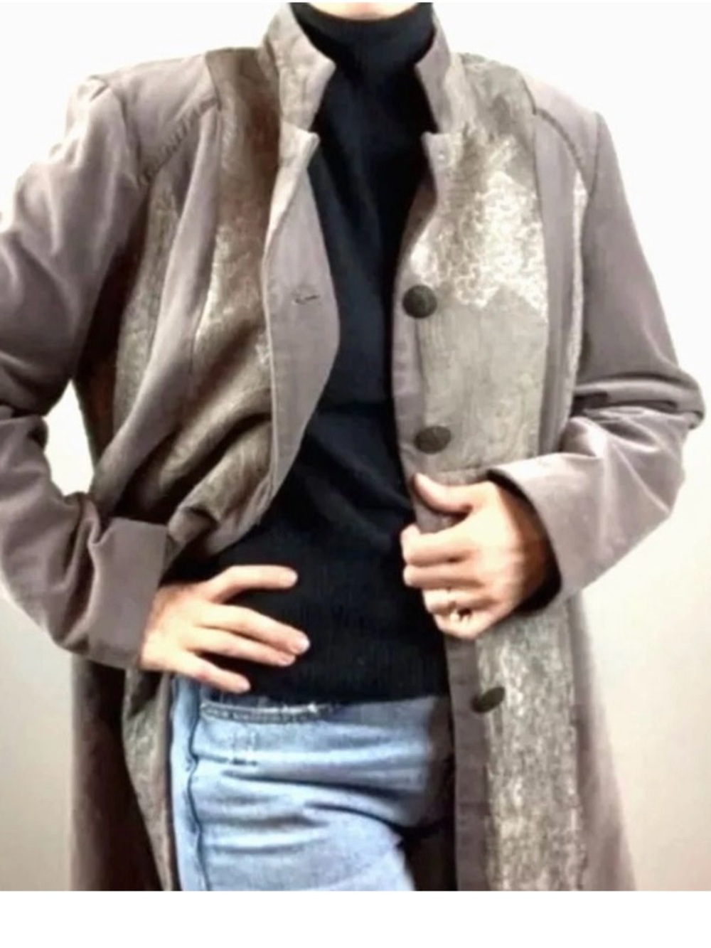 CHICOS VELVET DAMASK TAPESTRY TOPPER COAT GLISTEN ANIMAL PATTERN 3 $295